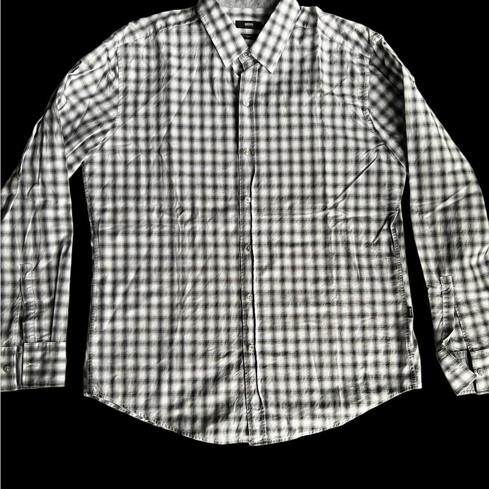 BOSS Hugo Boss Sharp Fit Button Down Men’s Shirt Size XL